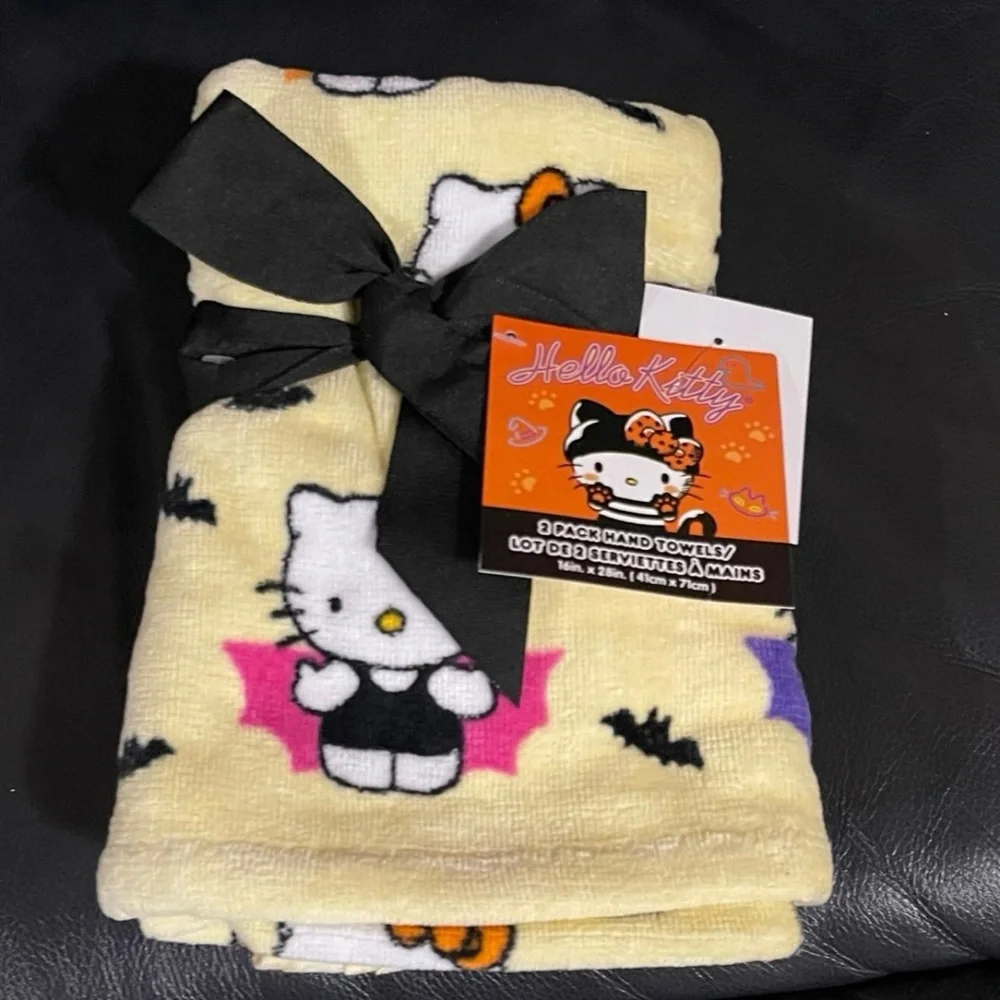 Halloween Hello Kitty Hand Towels, Set of 2